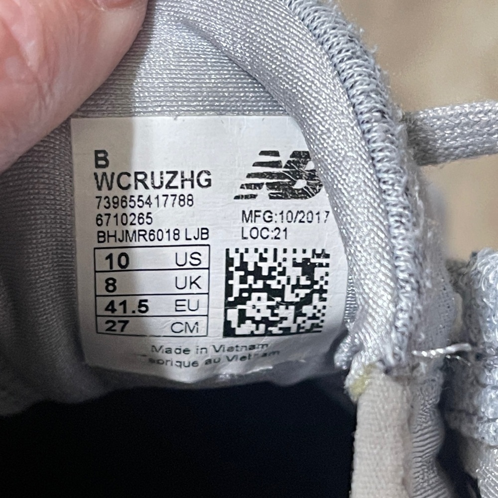 New Balance Women’s Cruz v1 Reissue Heather Gray Athletic Sneakers size 10 M - Picture 5 of 8